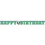 Happy Birthday Jalkapallo Kirjainnauha