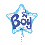 Baby Boy -tähtifoliopallo