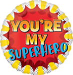 Pyöreä You're My Superhero Foliopallo