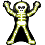 Neon luuranko jättifoliopallo