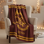 Harry Potter® Flanellinen Fleecepeitto Ruskea