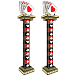 Casino Royal Flush Pylväs Koristeet