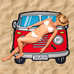 Campervan‑pyyhe