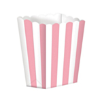 Raidallinen Popcornkulho Vaaleanpunainen
