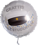 Pyöreä Grattis Till Studenten Folioilmapallo