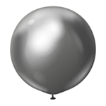 Premium Jättikokoiset Lateksi-ilmapallot Kromi Space Grey