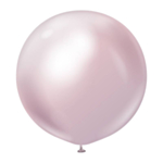 Premium Jättikokoiset Lateksipallot Kromi Pinkki