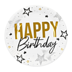 Happy Birthday Pahvilautaset Kulta