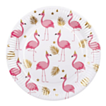 Pinkit Flamingot Pahvilautasia