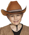 Ruskea Lasten Cowboy-hattu