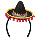 Pieni Meksikolainen Sombrero Punainen/Keltainen