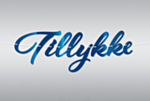 Sininen Tillykke Kirjainnauha