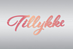 Ruusukultainen Tillykke Kirjainnauha