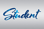 Sininen Student-kirjainnauha