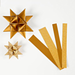 DIY glitter kultaiset joulutähdet