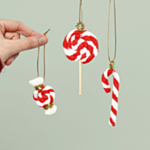 Joulukarkki kuusenkoriste, DIY