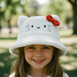 Hello Kitty® Kalastajanhattu Valkoinen