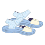 Bluey® kylpysandaalit vaaleansininen