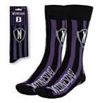 Wednesday® Raidalliset Sukat Musta/Violetti 36-43