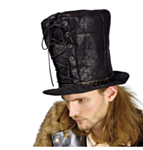 Steampunk Silinterihattu Musta