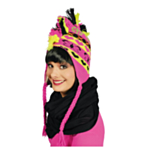 Punkkari Irokeesipipo Pinkki/Keltainen