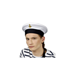 Merimieshattu Valkoinen