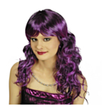 Goottiperuukki Violetti/Musta