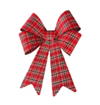 Suuri Tartan Rusetti Punainen