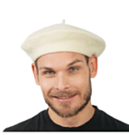 Ranskalainen Baretti Valkoinen
