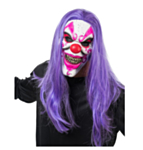 Kammottava Klovni Naamari Violetti
