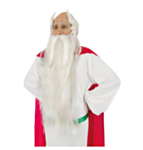 Asterix® Panoramix Parta Ja Peruukki Valkoinen