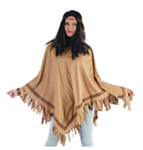 Intiaaniponcho Ruskea