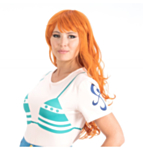 One Piece® Nami Peruukki Oranssi