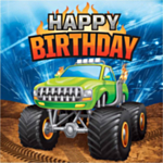 Monster Truck Happy Birthday Lautasliinat