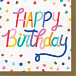 Konfetti Happy Birthday Lautasliinat