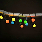 LED-lumipallovaloketju värikäs