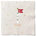 Dannebrog-lippuservetit Beige