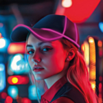Neon LED Lippis Violetti