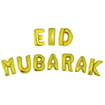 Kultaiset Eid Mubarak -folioilmapallot