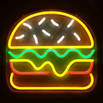 Burger Neon-kyltti