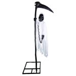 Liikkuva Grim Reaper Äänellä & Valolla Valkoinen