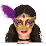 Masquerade Höyhen Silmänaamio Violetti