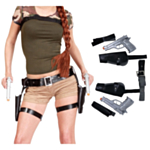 Lara Croft Leikkipyssyt & Kotelo