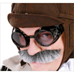 Retro Lentäjälasit Musta