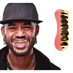 Kultaiset Gangsteri Grillz-hampaat