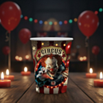 Halloween Circus Pahvimukit