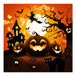 Halloween-kurpitsaservetit