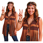 Boho Hippie Hapsuliivi Ruskea
