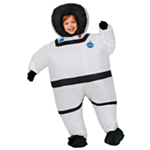 Puhallettava Lasten Astronauttipuku Valkoinen