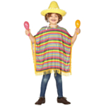 Meksikolainen Lasten Poncho Monivärinen